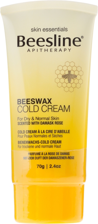 Krem do skóry suchej i normalnej z esencją z róży damasceńskiej - Beesline Beeswax Cold Cream — Zdjęcie N1