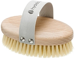 Naturalna szczotka do masażu na sucho z włosiem kaktusa + woreczek podróżny - Hydrea London Professional Spa Dry Body Brush Cactus Bristle With Travel Bag — Zdjęcie N2