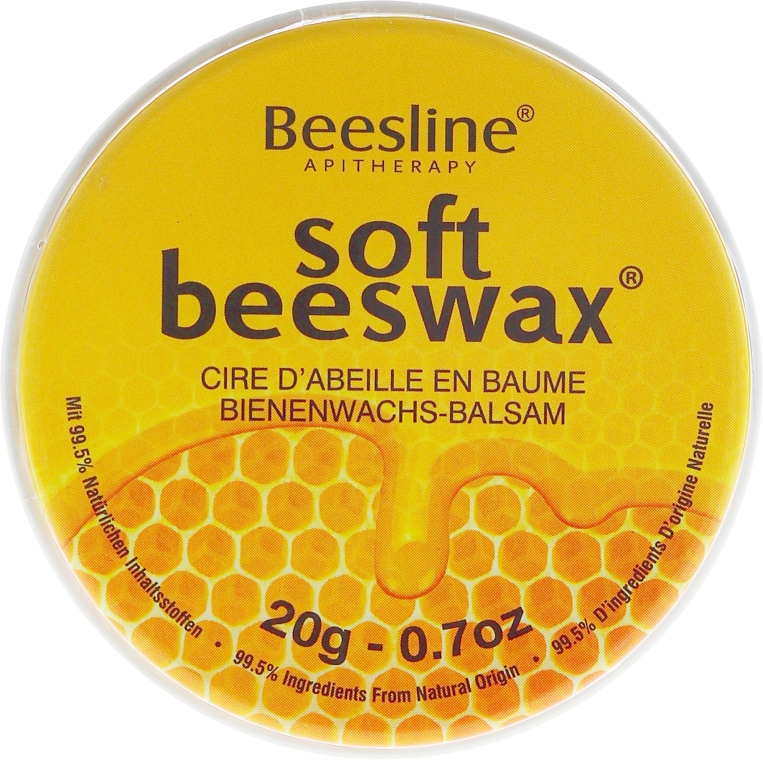 Balsam do ust z woskiem pszczelim - Beesline Lip Balm Soft Beeswax — Zdjęcie N1