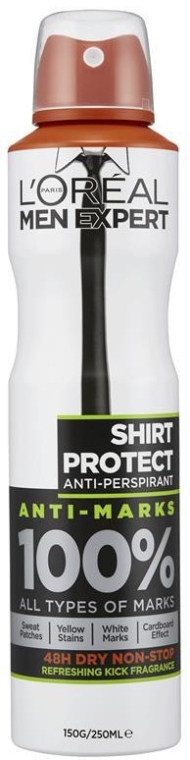 Antyperspirant w sprayu dla mężczyzn - L'Oreal Paris Men Expert Shirt Protect — Zdjęcie N3