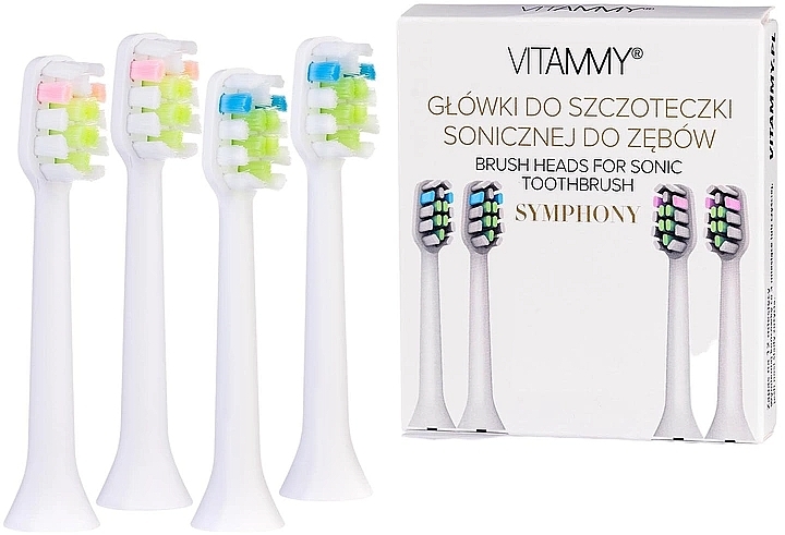 Główka elektrycznej szczoteczki do zębów Simphony White - Vitammy — Zdjęcie N1