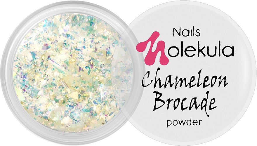 Płatki yuki, złote - Nails Molekula Chameleon Brocade Flake