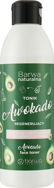 Regenerujący tonik odżywczy z nawilżającym ekstraktem z awokado - Barwa Natural Avocado Regenerating Toner — Zdjęcie N1