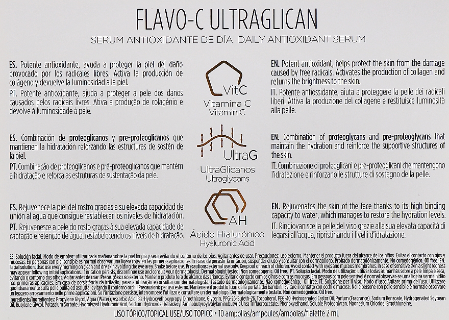 Serum antyoksydacyjne do twarzy na dzień - Isdin Isdinceutics Flavo- C Ultraglican Daily Antioxidant Serum  — Zdjęcie N3