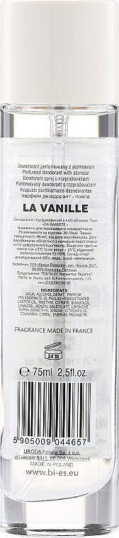 Bi-Es La Vanille - Perfumowany dezodorant w sprayu — Zdjęcie N4