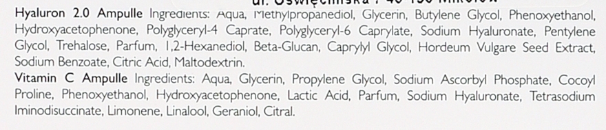 Ampułki z kwasem hialuronowym i witaminą C do twarzy - Alcina Hyaluron 2.0 & Vitamin C Ampulle — Zdjęcie N4