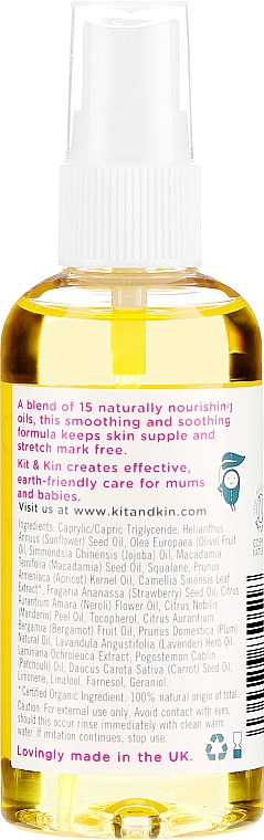 Organiczny olejek na rozstępy dla matek - Kit & Kin Stretch Mark Oil — Zdjęcie N2
