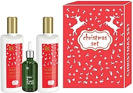 Kup PRZECENA! Zestaw - Brazil Keratin Marula Christmas Set (shm/300 ml + cond/300 ml + oil/50 ml) *