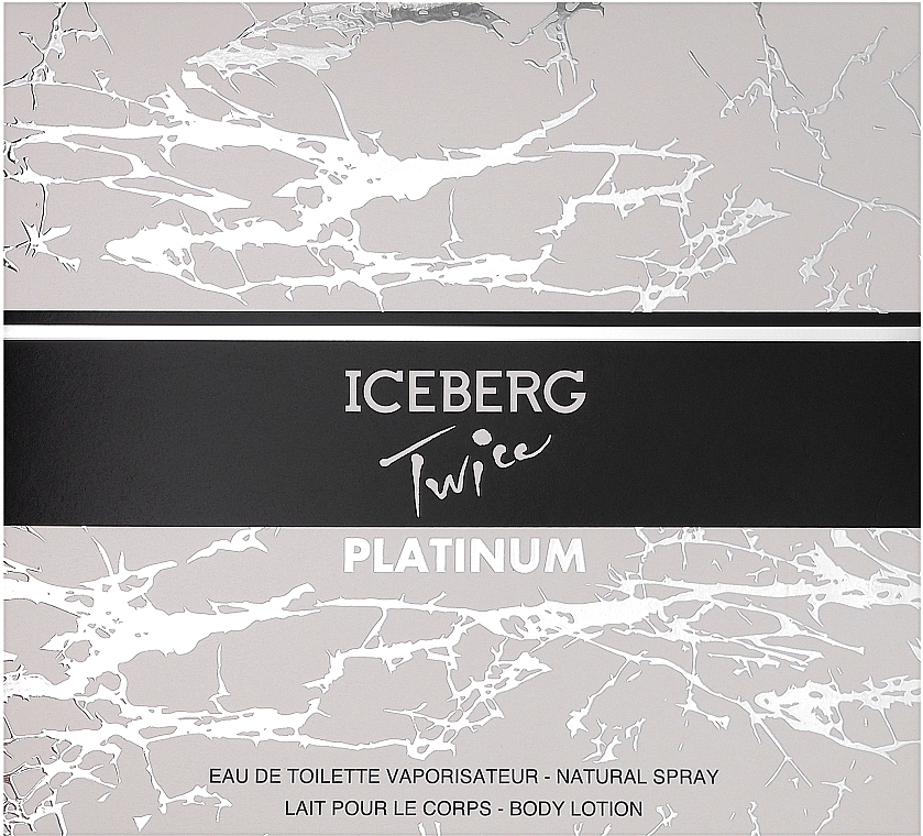 Iceberg Twice Platinum - Zestaw (edt/125ml + b/lot/100ml) — Zdjęcie N1