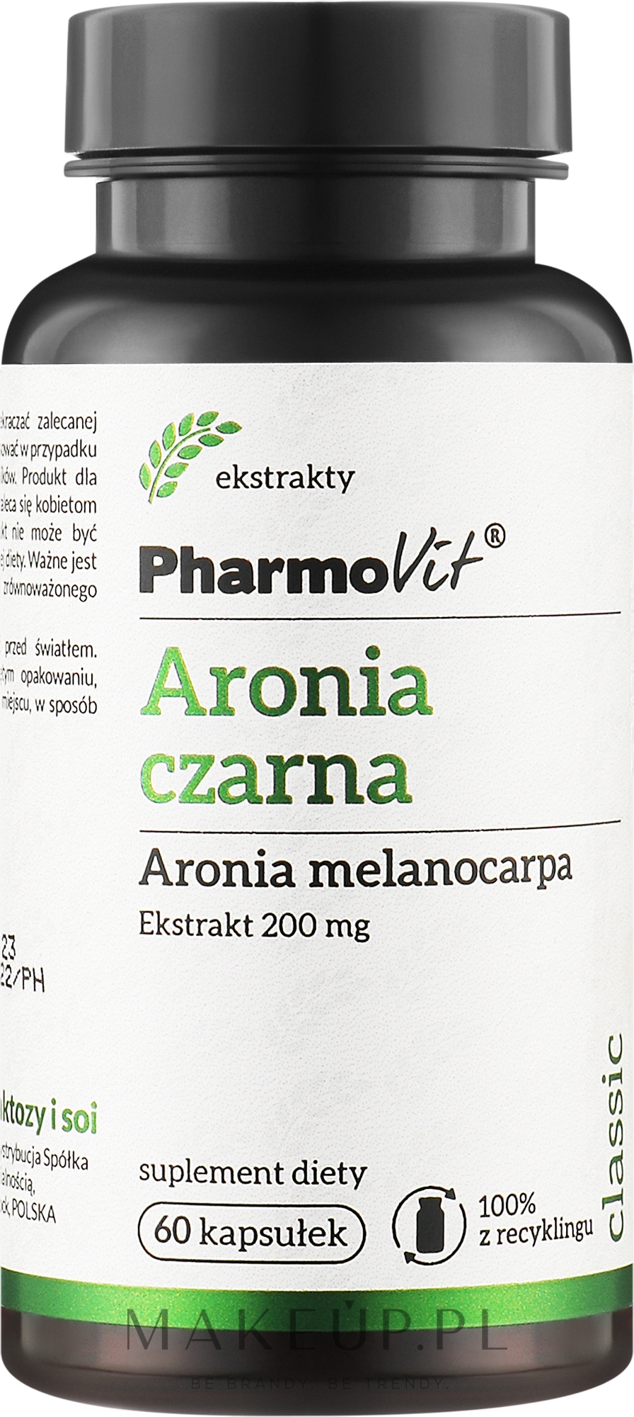 Suplement diety Aronia czarna - Pharmovit Classic — Zdjęcie 60 szt.