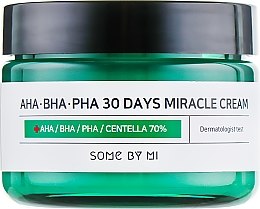 Nawilżający krem z kwasami do skóry trądzikowej - Some By Mi AHA/BHA/PHA 30 Days Miracle Cream — Zdjęcie N2