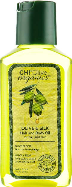 Olejek do włosów i ciała - Chi Olive Organics Olive & Silk Hair and Body Oil — Zdjęcie N1