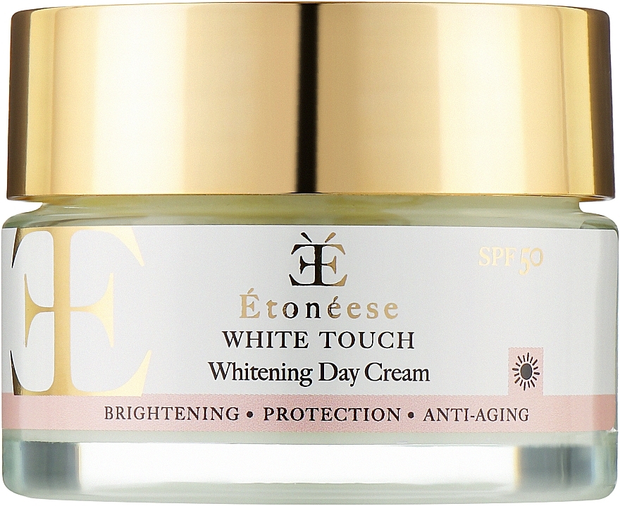 Rozświetlający krem do twarzy na dzień SPF 50 - Etoneese White Touch Whitening Day Cream SPF 50