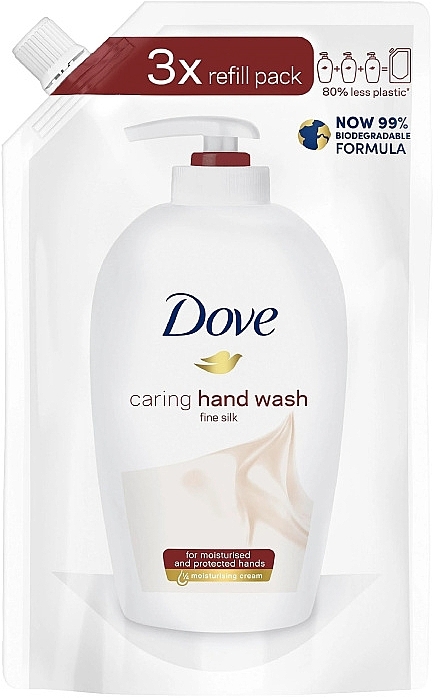 Kremowe mydło w płynie do rąk - Dove Fine Silk Hand Wash Refill — Zdjęcie N1