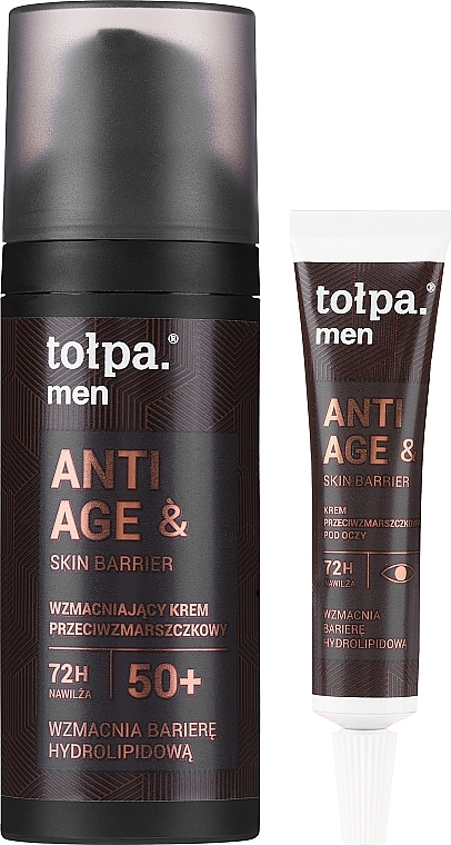 Zestaw - Tolpa Men Anti Age & Skin Barrier 2024 Set (f/cr/50ml + eye/cr/10ml) — Zdjęcie N2