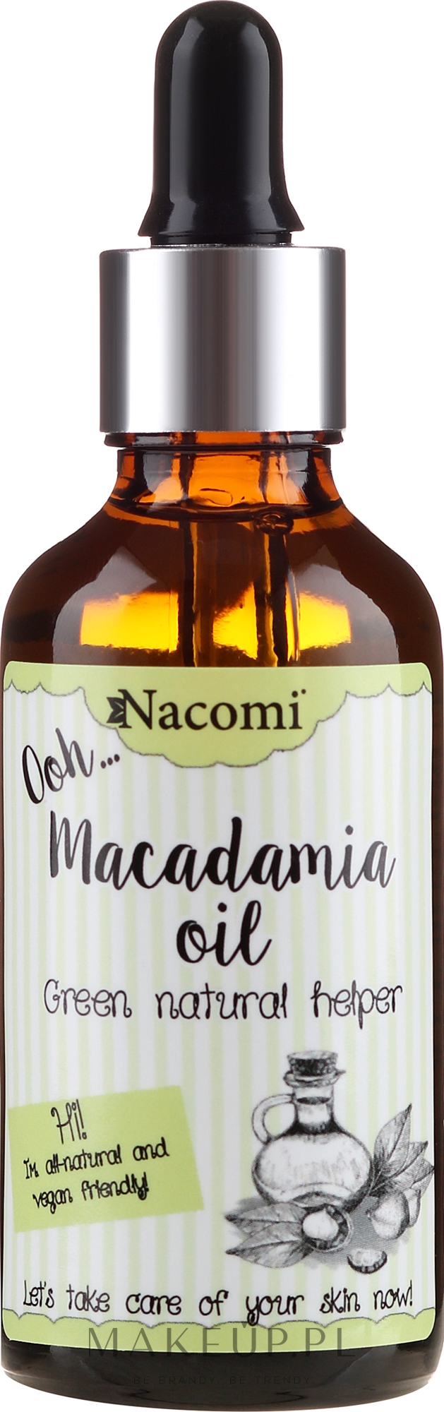 Olej macadamia z pipetą - Nacomi Macadamia Oil — Zdjęcie 50 ml