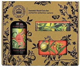 Zestaw - The English Soap Company Bergamot & Ginger Essential Hand Care Set (soap/240g + h/cr/75ml + h/wash/500ml) — Zdjęcie N1