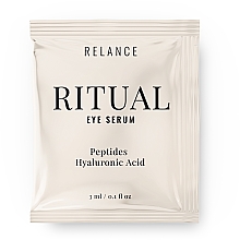 Kup PREZENT! Serum odmładzające kontur oczu z peptydami i kwasem hialuronowym - Relance Peptides + Hyaluronic Acid Eye Serum (próbka)
