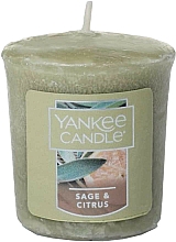 Świeca zapachowa - Yankee Candle Sage & Citrus Votive — Zdjęcie N1