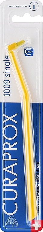 Jednopęczkowa szczoteczka do zębów Single CS 1009, żółta - Curaprox Single CS 1009 — Zdjęcie N1