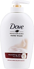 Jedwabiste mydło w płynie z pompką - Dove Silk Cream Wash — Zdjęcie N1