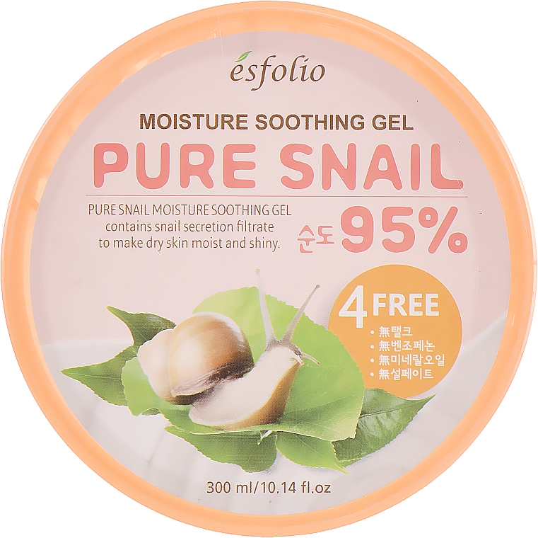 Nawilżający żel ze śluzem ślimaka - Esfolio Pure Snail Moisture Soothing Gel 95% Purity