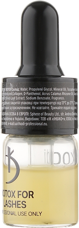 Odżywcze serum do rzęs Botoks - Kodi Professional Botox For Lashes — Zdjęcie N2