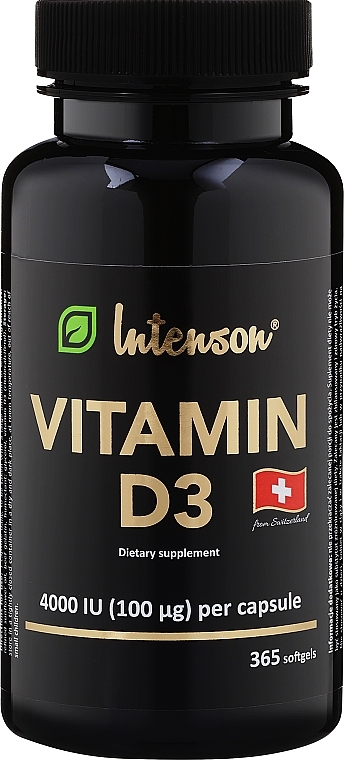 Witamina D3 4000 IU - Intenson Vitamin D3 — Zdjęcie N1