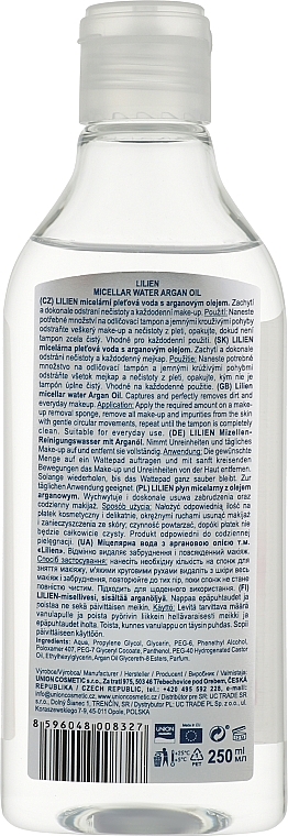 Płyn micelarny - Lilien Face Micellar Water — Zdjęcie N4