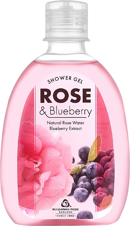 Żel pod prysznic Róża i jagoda - Bulgarian Rose Rose & Blueberry Shower Gel — Zdjęcie N1