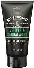 Kup Peeling do twarzy przed goleniem Wetyweria i drzewo sandałowe - Scottish Fine Soaps Vetiver & Sandalwood Pre-shave Scrub