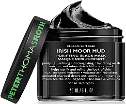 Oczyszczająca maska ​​do twarzy w płachcie - Peter Thomas Roth Irish Moor Mud Purifying Black Mask — Zdjęcie N4