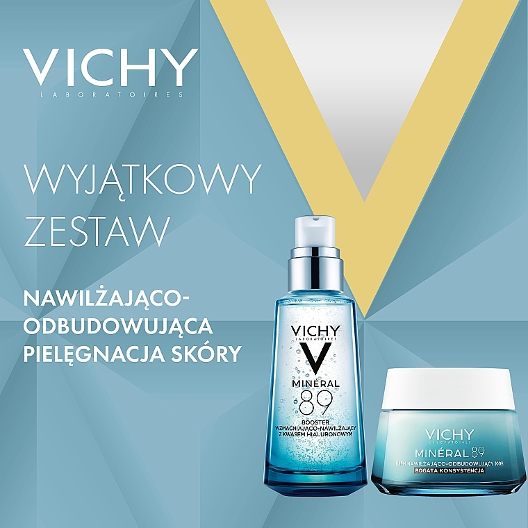 Zestaw do pielęgnacji twarzy - Vichy Mineral 89 (booster/50ml + cr/50ml) — Zdjęcie N3