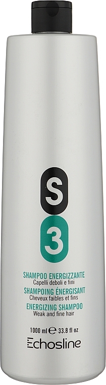 Szampon do cienkich i osłabionych włosów - Echosline S3 Invigorating Shampoo — Zdjęcie N6