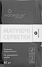 Chusteczki matujące z węglem bambusowym - Via Beauty — Zdjęcie N1