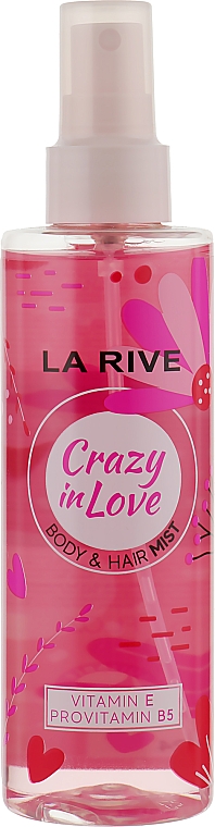 Perfumowany spray do włosów i ciała Crazy in Love - La Rive Body & Hair Mist