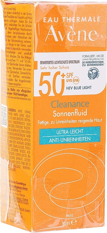 PRZECENA! Krem przeciwsłoneczny do skóry problematycznej - Avene Solaires Cleanance Sun Care SPF 50+ * — Zdjęcie N1