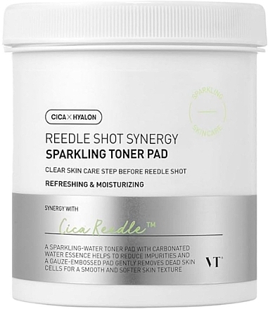 Wygładzające płatki do twarzy - VT Cosmetics Reedle Shot Synergy Sparkling Toner Pad — Zdjęcie N3