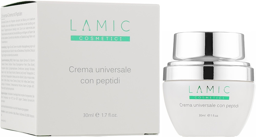 Uniwersalny krem peptydowy - Lamic Cosmetici Universal Cream With Peptides — Zdjęcie N2