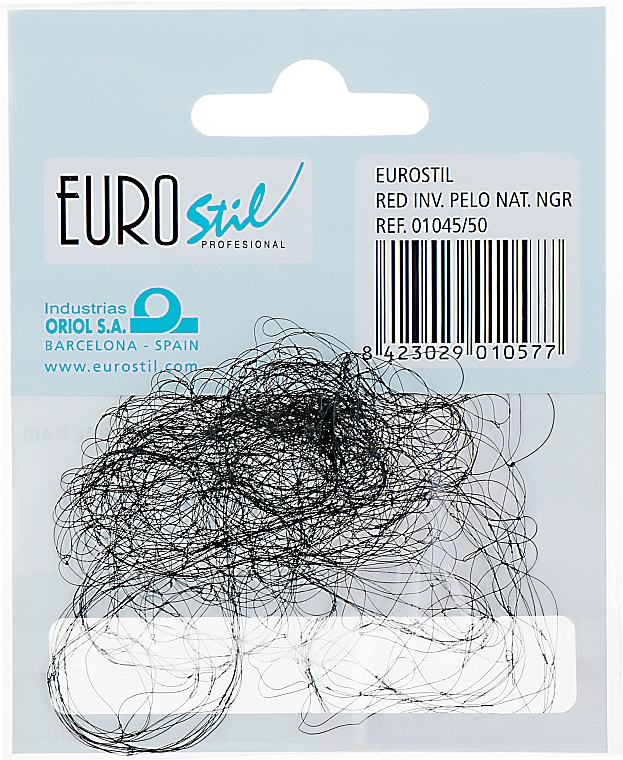 Siatka na włosy, czarna, 01045/50 - Eurostil — Zdjęcie N2