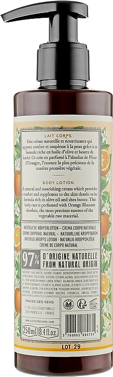 Balsam do ciała Kwiat pomarańczy - Panier Des Sens Orange Blossom Body Lotion — Zdjęcie N2