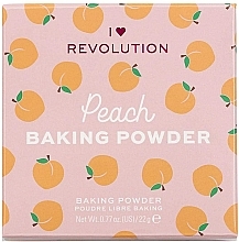 Sypki puder brzoskwiniowy do twarzy - I Heart Revolution Loose Baking Powder Peach — Zdjęcie N5