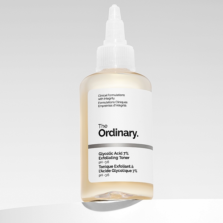 Tonik złuszczający z 7% kwasem glikolowym The Ordinary - Glycolic Acid 7% Exfoliating Toner — Zdjęcie N5