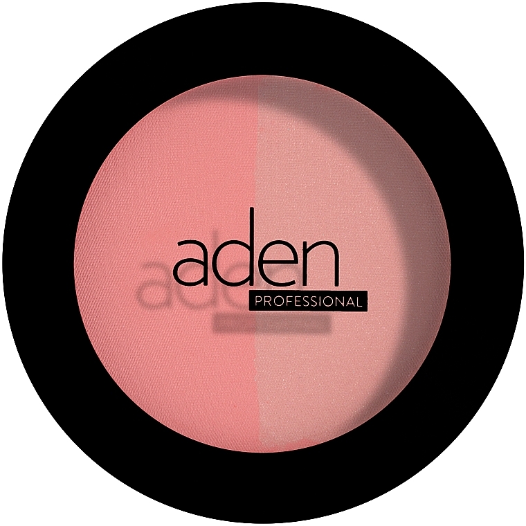 Róż do twarzy - Aden Cosmetics Matt & Glow Blush Duo — Zdjęcie N2
