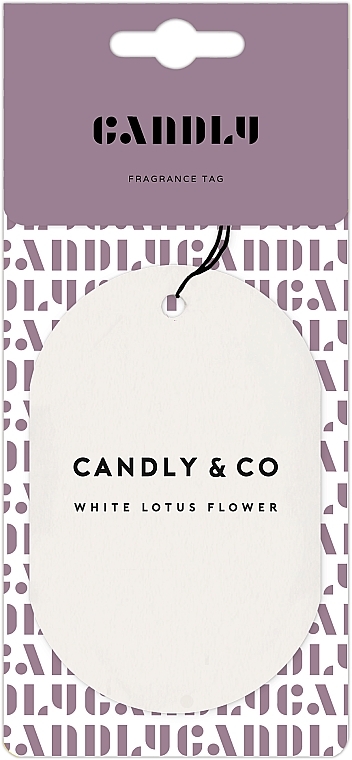 Zawieszka zapachowa - Candly&Co No.8 White Lotos Flower Fragrance Tag — Zdjęcie N1