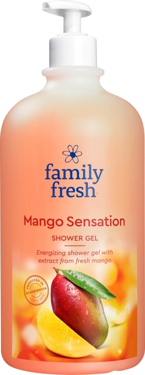 Energetyzujący żel pod prysznic Mango - Family Fresh Mango Sensation Shower Gel — Zdjęcie N2
