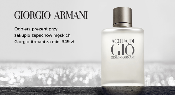 Promocja Giorgio Armani 