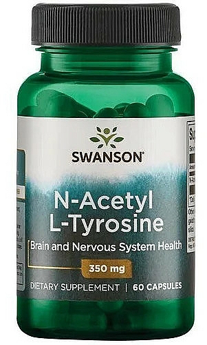 Suplement diety N-Acetyl L-Tyrozyna - Swanson N-Acetyl L-Tyrosine 350 mg — Zdjęcie N1