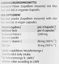 Suplement diety Sproszkowany korzeń Maca, 570 mg, kapsułki - ZeinPharma Maca Gold 570mg — Zdjęcie N3