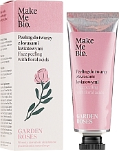 Kup PRZECENA! Delikatny peeling do twarzy z kwasami kwiatowymi - Make Me Bio Garden Roses *